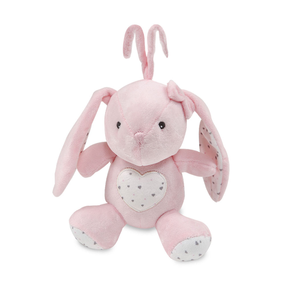 STUFF TOY PINK BABY BUNNY MUSIC PLUSH