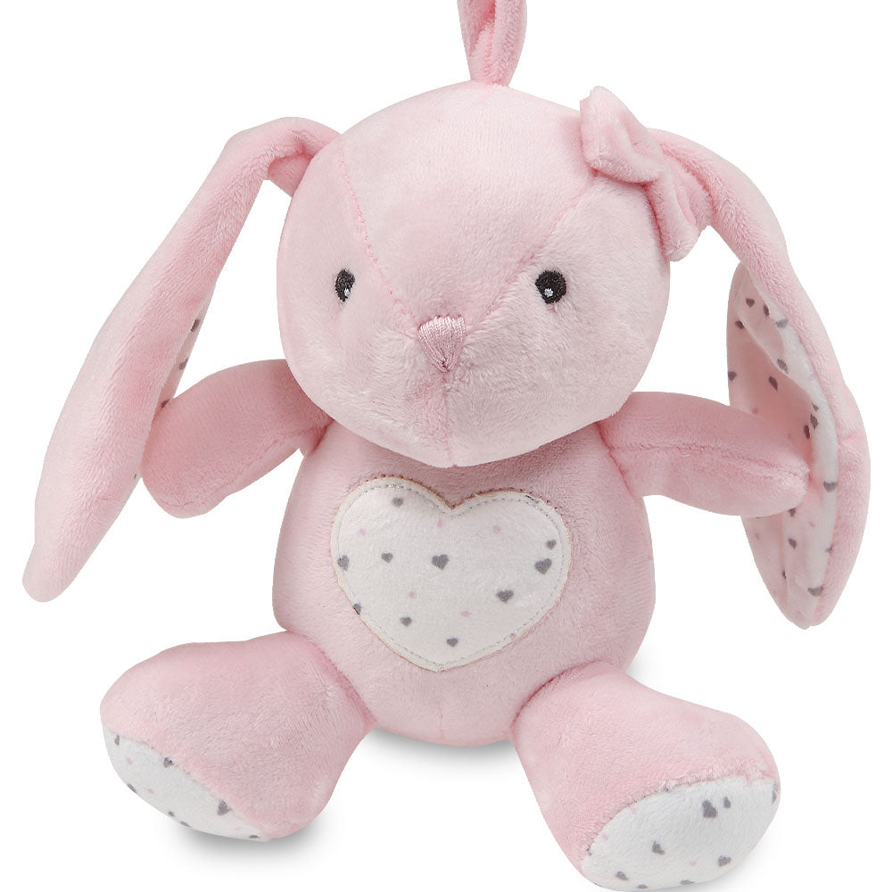 STUFF TOY PINK BABY BUNNY MUSIC PLUSH