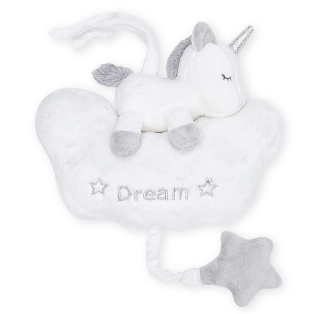 STUFF TOY WHITE UNICORN MUSICAL