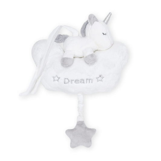 STUFF TOY WHITE UNICORN MUSICAL