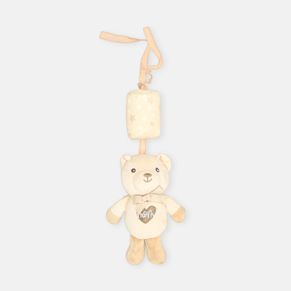STUFF TOY BEIGE TEDDY RATTLE