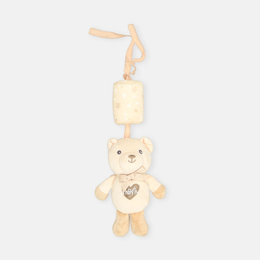 STUFF TOY BEIGE TEDDY RATTLE