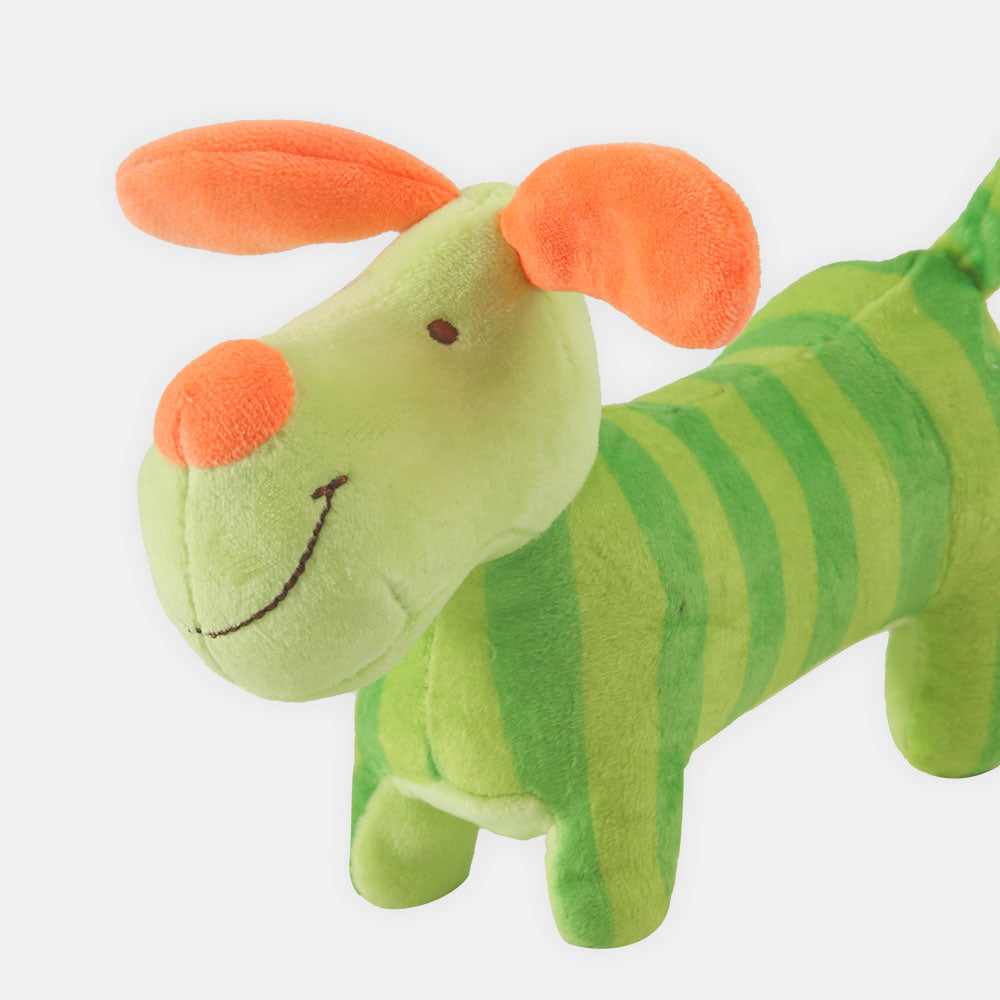 STUFF TOY PARROT GREEN MUSICAL DOG