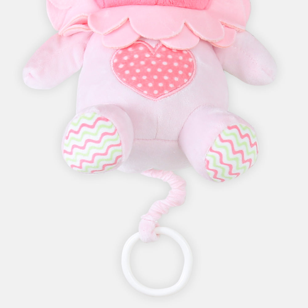 STUFF TOY PINK HANGABLE SUNFLOWER BEAR MUSICAL