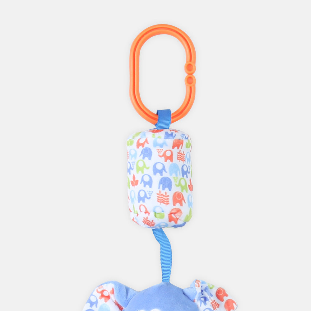 STUFF TOY LOVE DAD BLUE ELEPHANT RATTLE