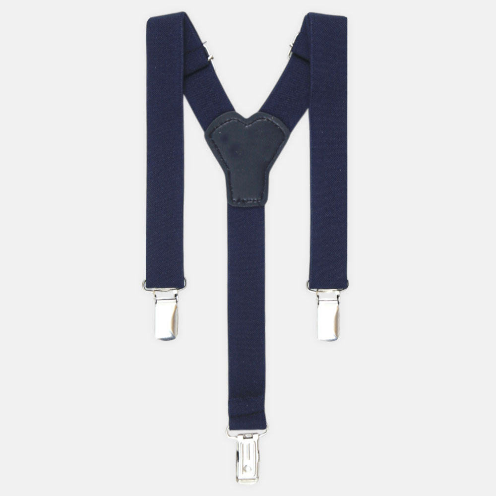 SUSPENDER WITH TIE NAVY BLUE