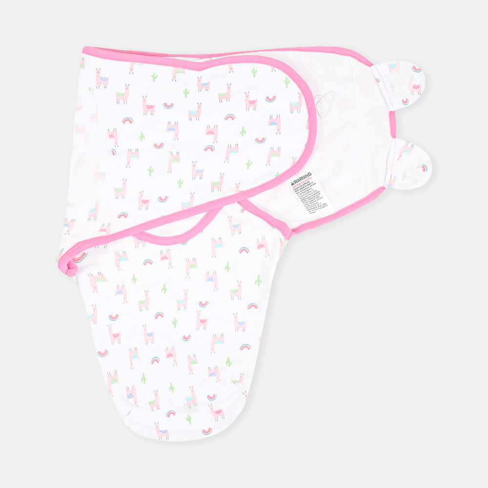 SWADDLE WRAPING SHEET RAINBOW LLAMA