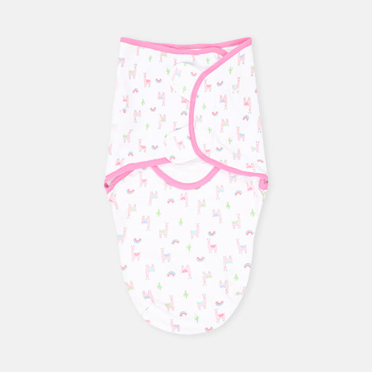 SWADDLE WRAPING SHEET RAINBOW LLAMA