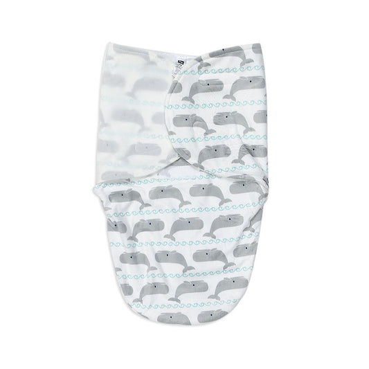 SWADDLE WRAPING SHEET WHITE WHALE IN WAVES