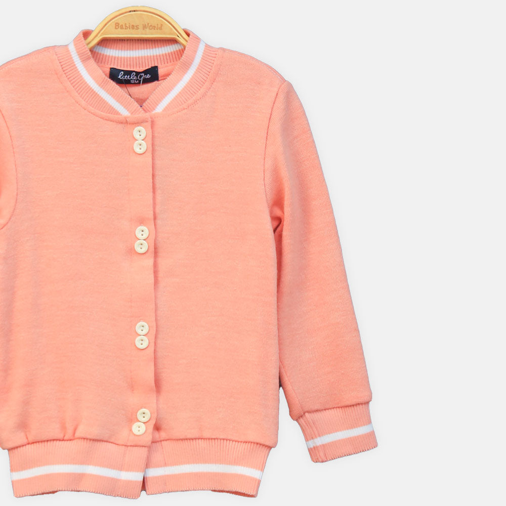 GIRL SWEATER PLAYDATE PEACHWEAR