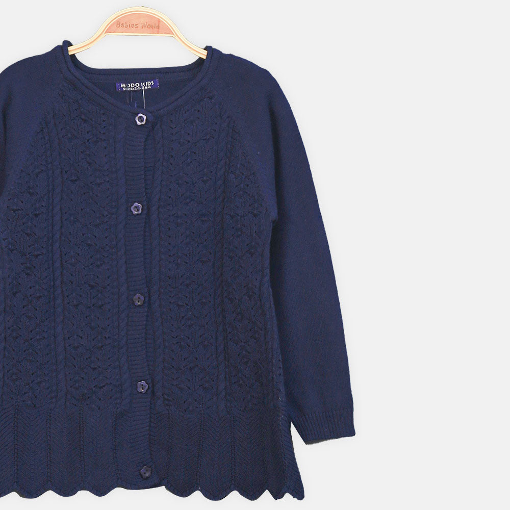 GIRL SWEATER NAVY BLUE