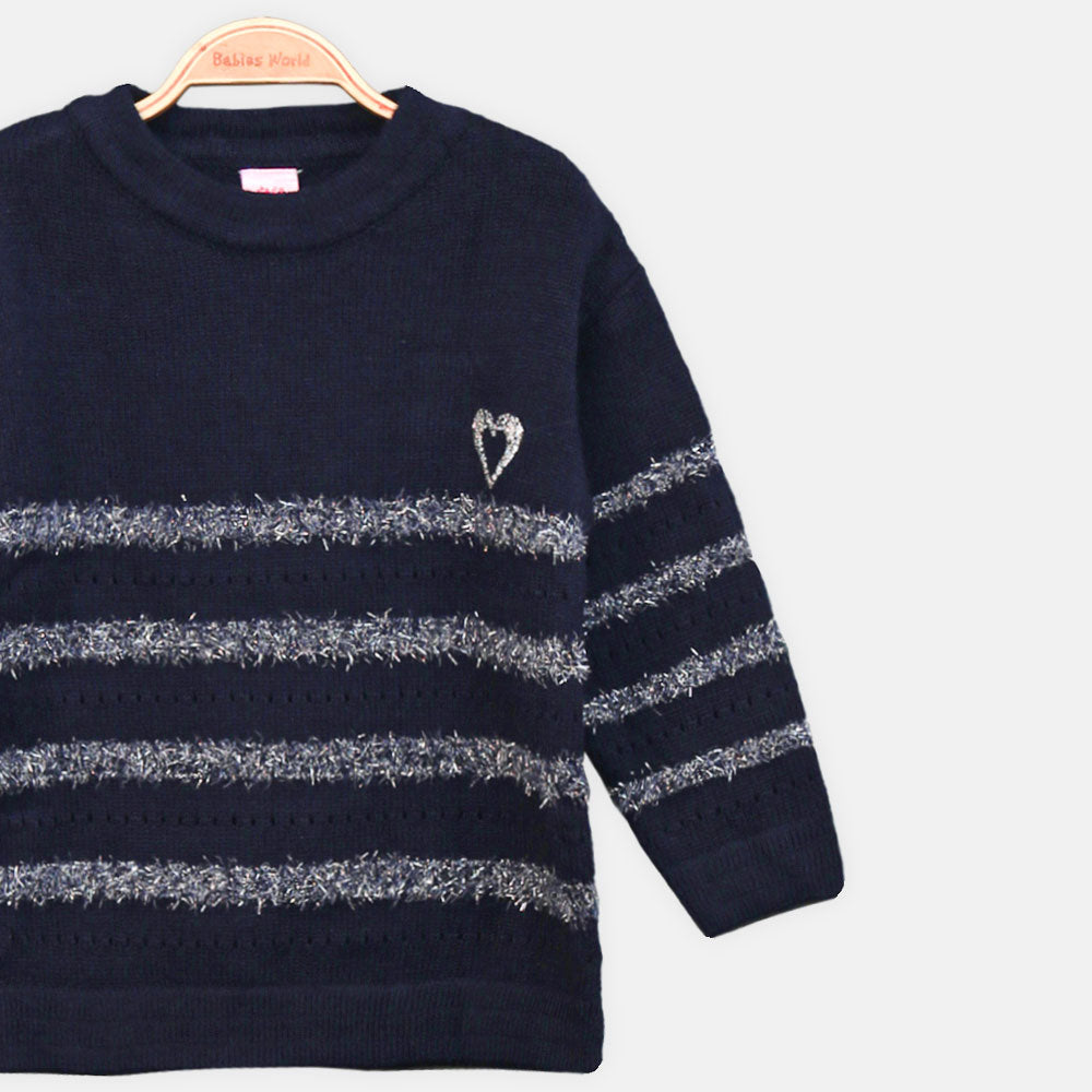 GIRL SWEATER GLIMMER BELLE KNITWEAR