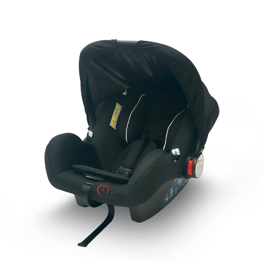 Tinnies Carry Cot & Car Seat - Black