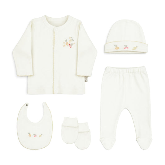 OFF-WHITE FLORAL BABY GIRL GIFT SET