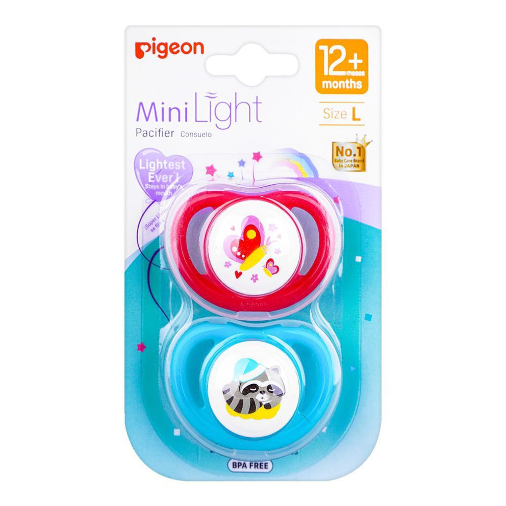 PACIFIER PK-2 (L) - BUTTERFLY & RACCOON