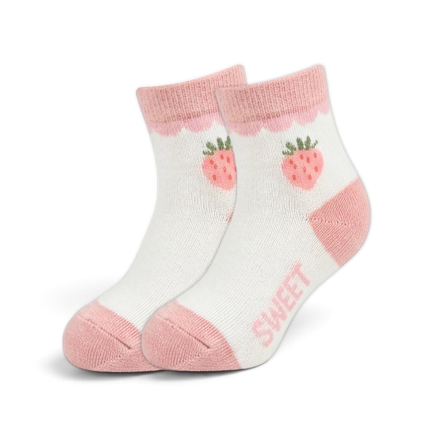 MILLIE & TILLIS FRUIT & STRIPE GIRL SOCKS PK-3