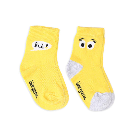 GIRL SOCKS PK-2 MINION YELLOW