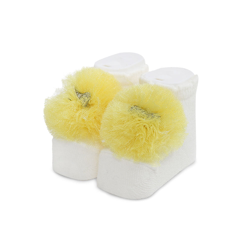 BOOTIES GIRL YELLOW RIBBONS
