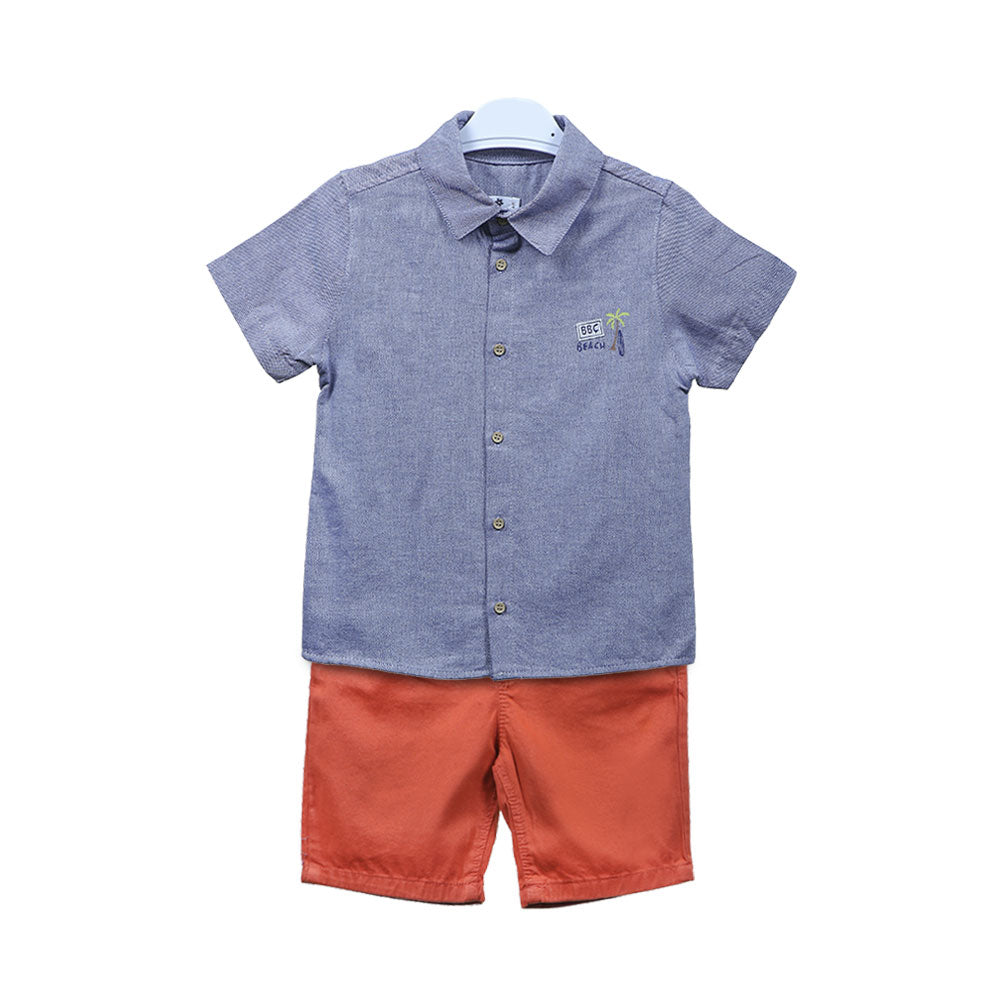 BOY SUIT STEEL BLUE
