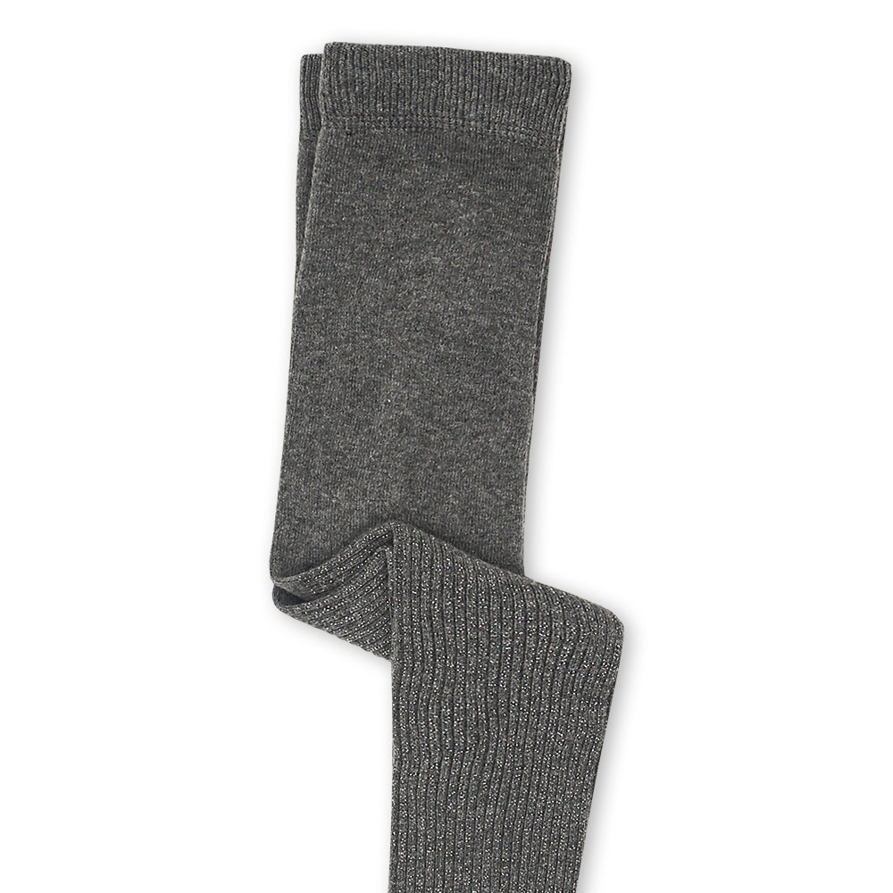 LEGGING W/GLITTER GREY GLITTERY RIBBED