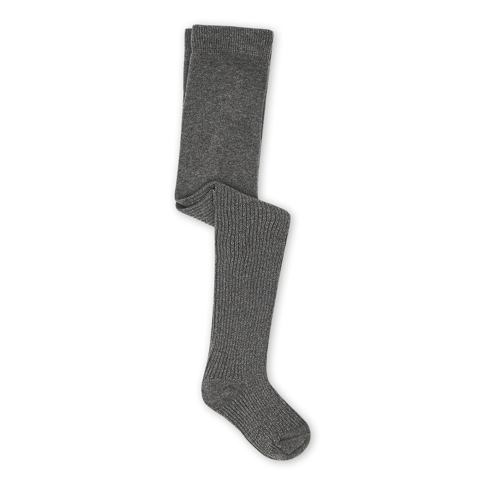 LEGGING W/GLITTER GREY GLITTERY RIBBED