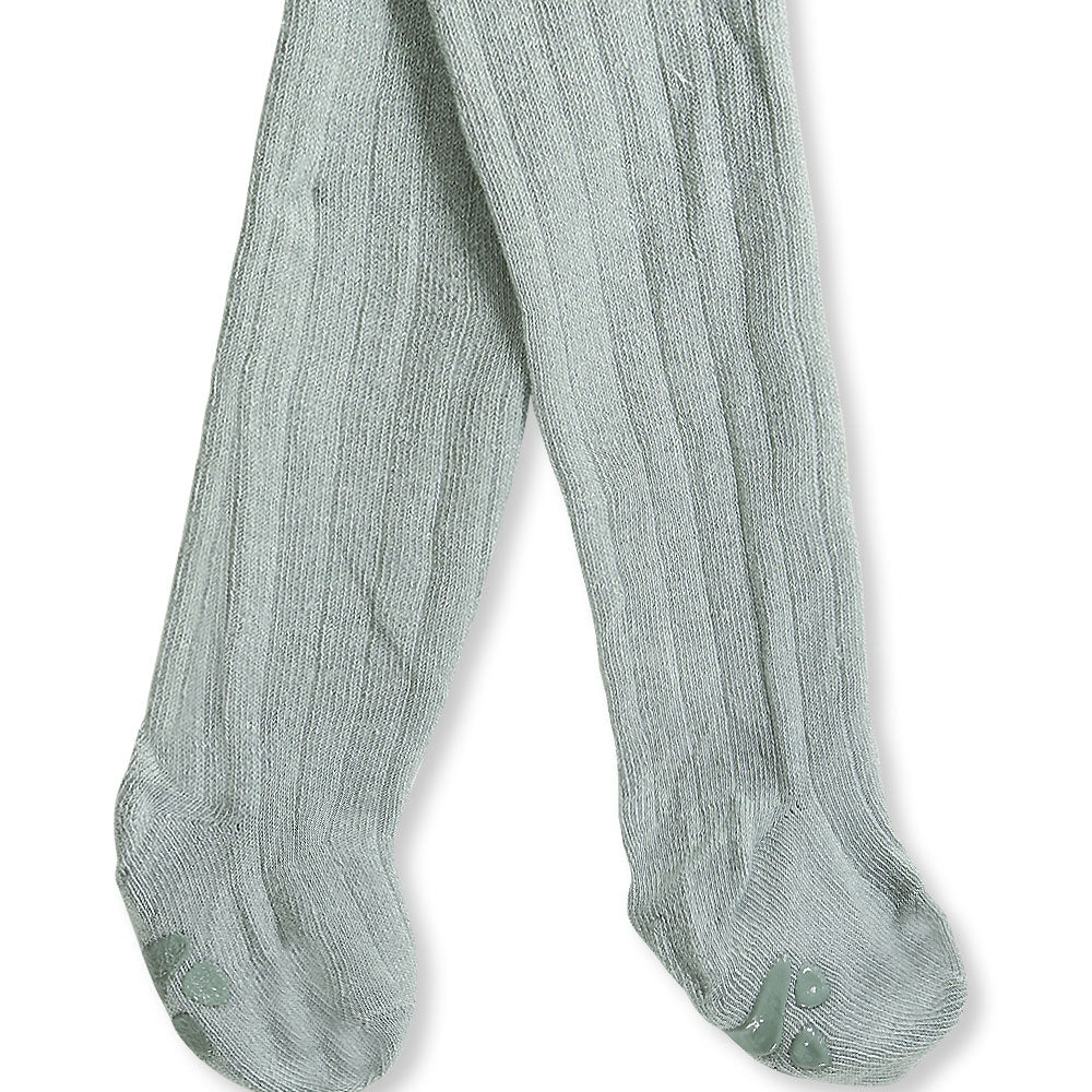 GIRL TIGHTS / LEGGINGS PALE GREEN PAW