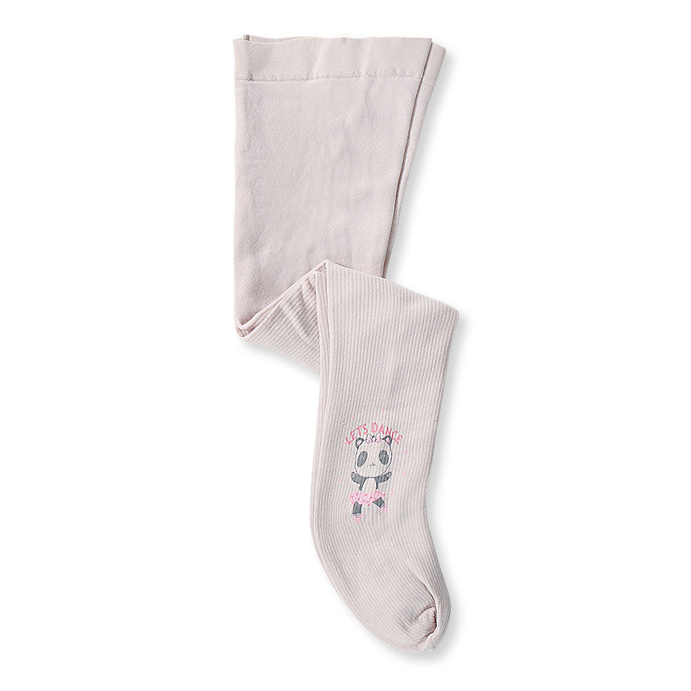 GIRL TIGHTS / LEGGINGS PLASTER BROWN PANDA