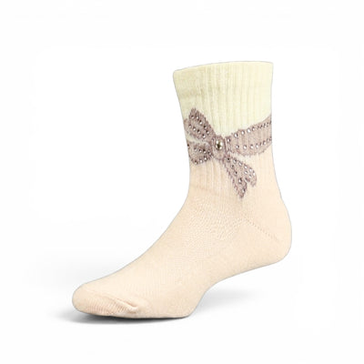 PINK BOW GIRL SOCKS