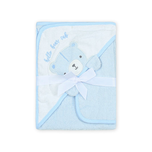 BATH TOWEL W/FACE TOWEL HAPPY BEAR BATH SET