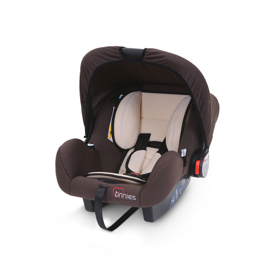 Tinnies Carry Cot & Car Seat - Brown