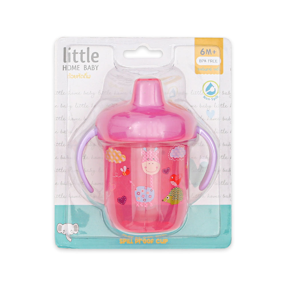 TRAINING CUP W/SPOUT PINK GIRAFFE
