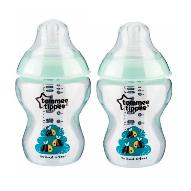 GREEN 2PK TINTED BOTTLE 260ML/9OZ