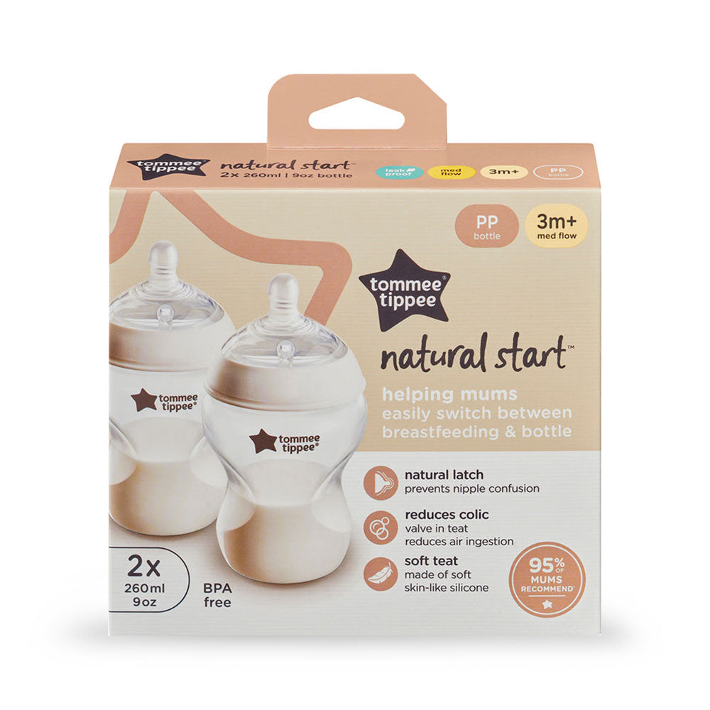 NATURAL START BOTTLE 260ML PK-2