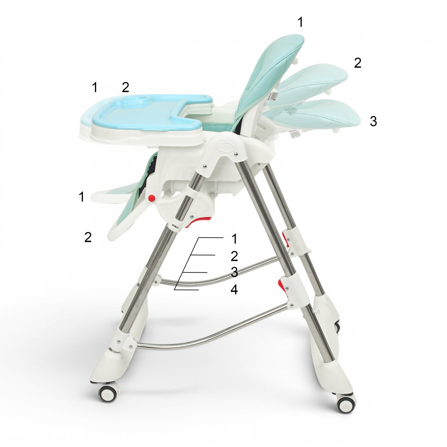 HIGH CHAIR ADJUSTABLE BLUE