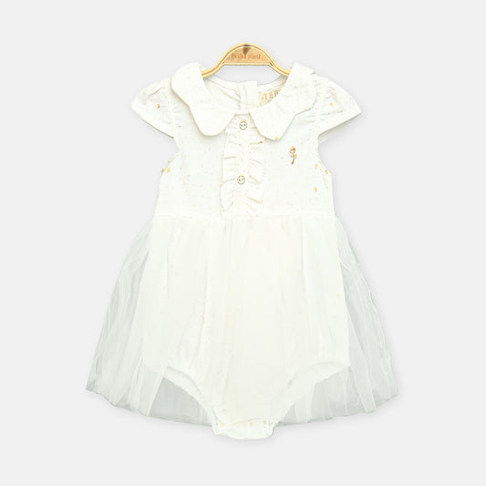 White Jardin Romper