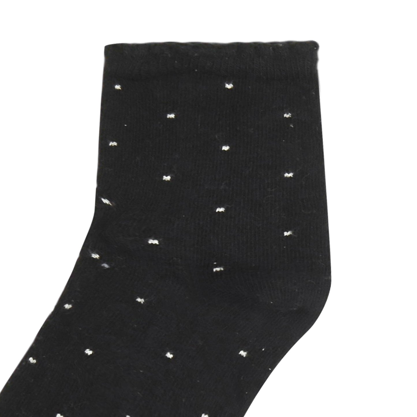 BLACK POLKA DOT GIRL SOCKS