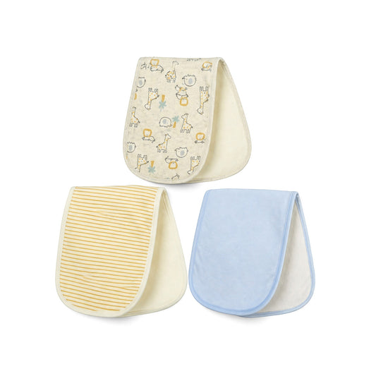 MULTI-PATTERN BURP CLOTH PK-3
