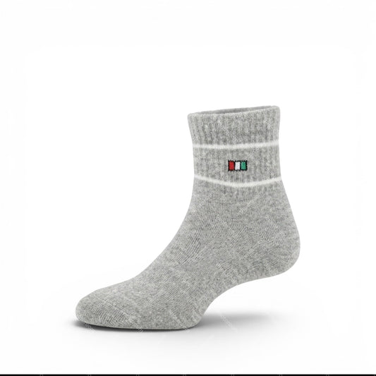 GREY ANKLE BOY SOCKS PK-2