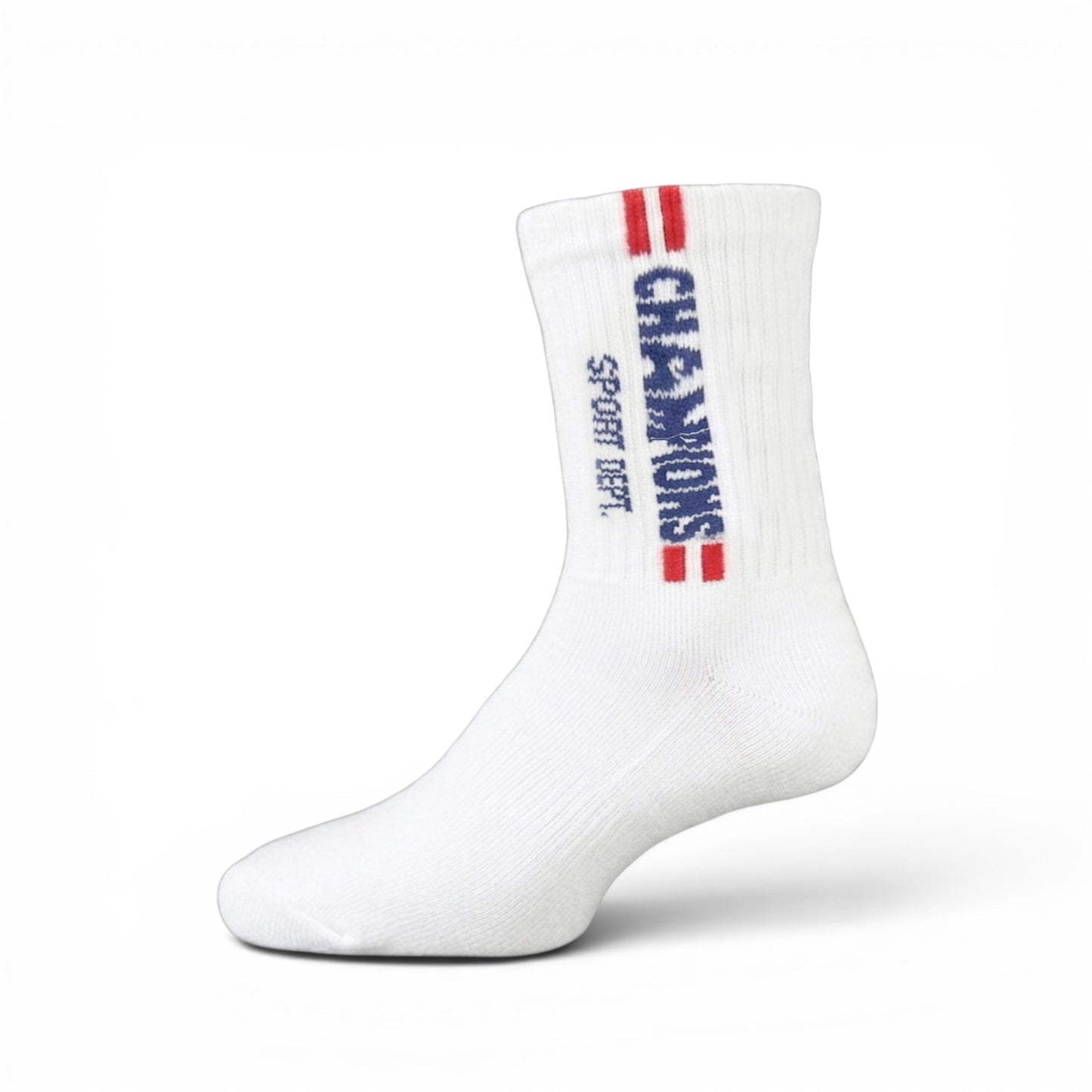 "CHAMPIONS" WHITE ANKLE BOY SOCKS