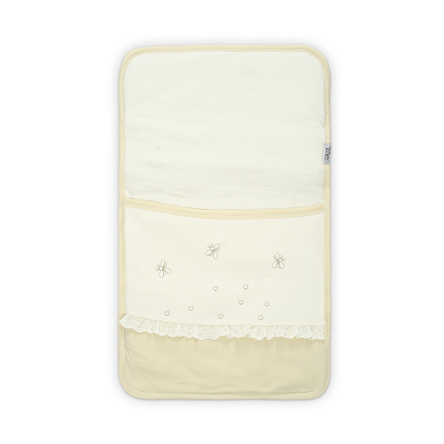 PREMIUM WHITE AND BEIGE BUTTERFLY SLEEPING SET