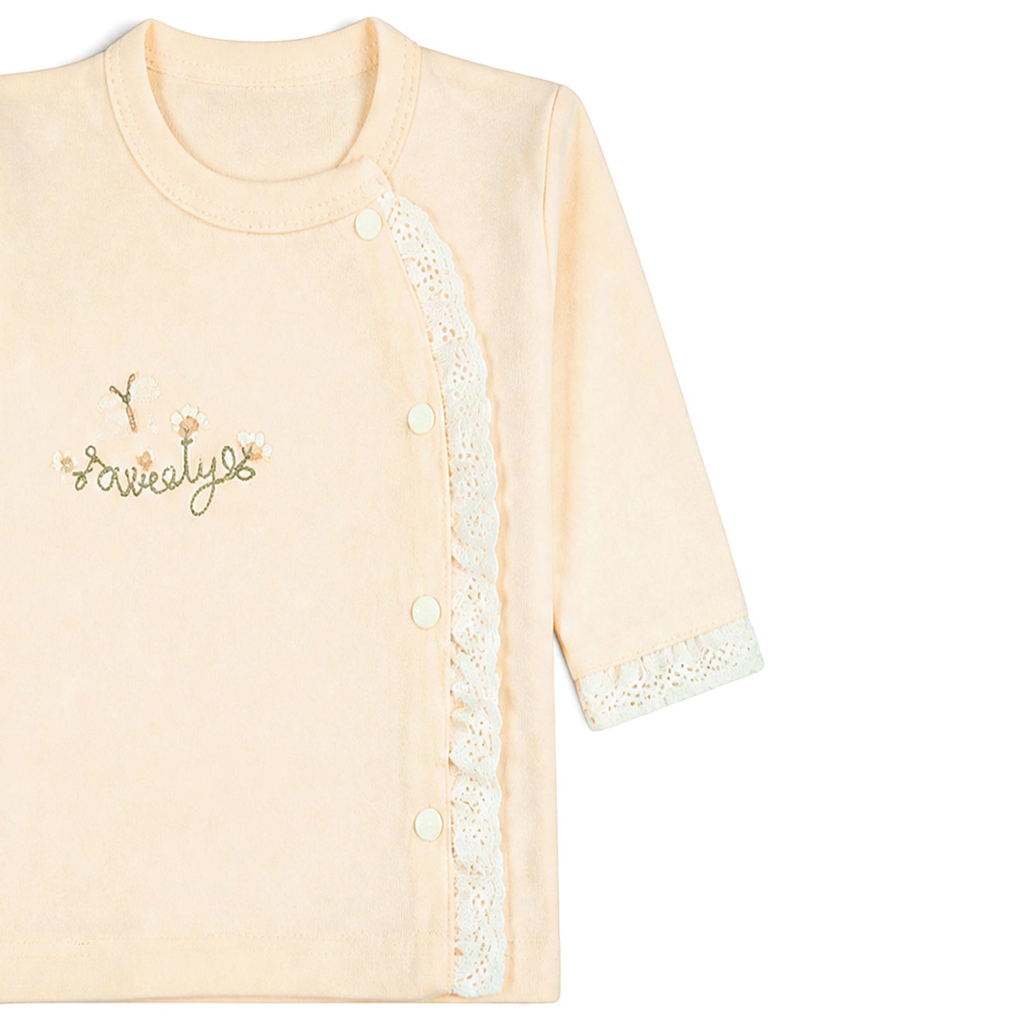PEACH FLORAL BABY GIRL GIFT SET