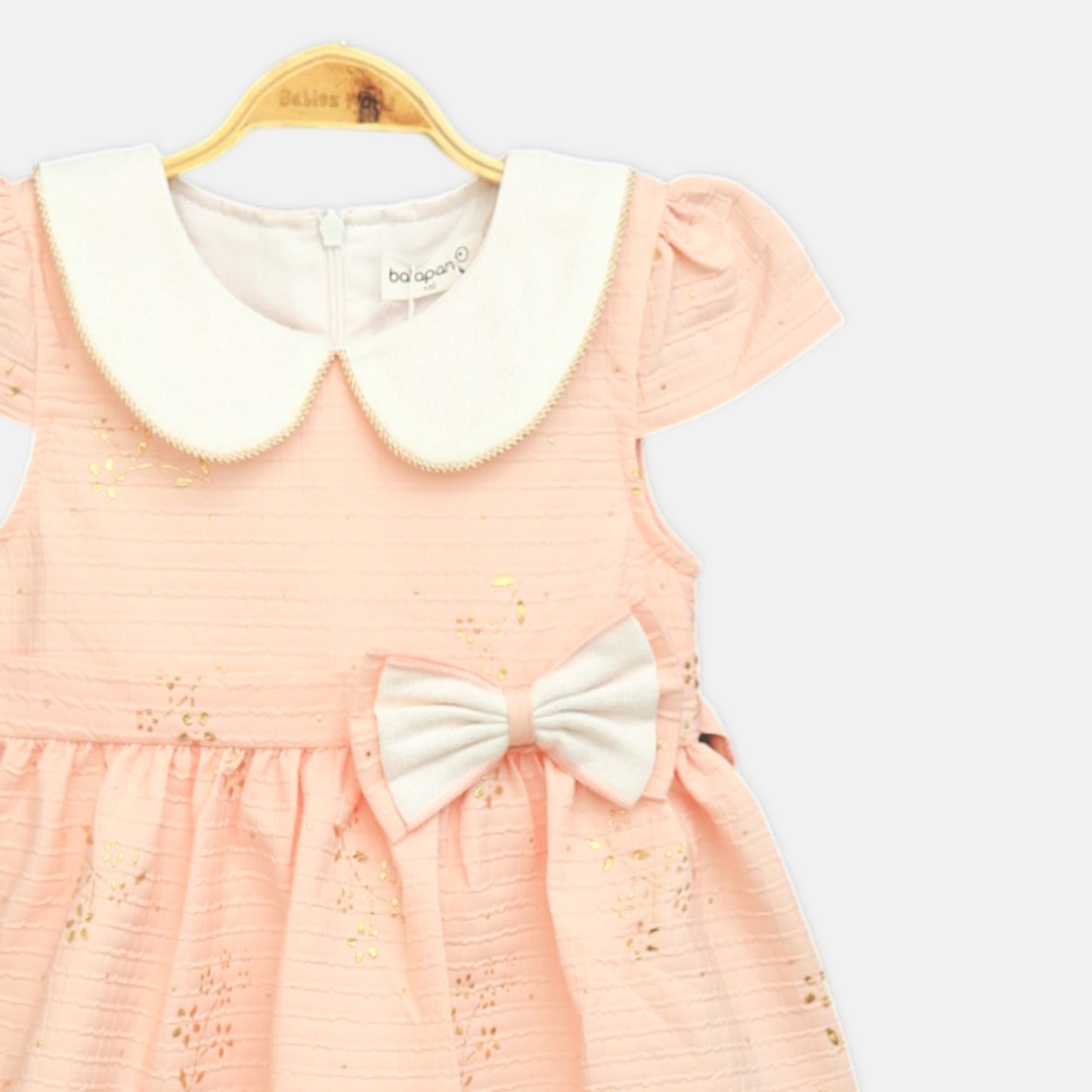 Peach Gold Frock