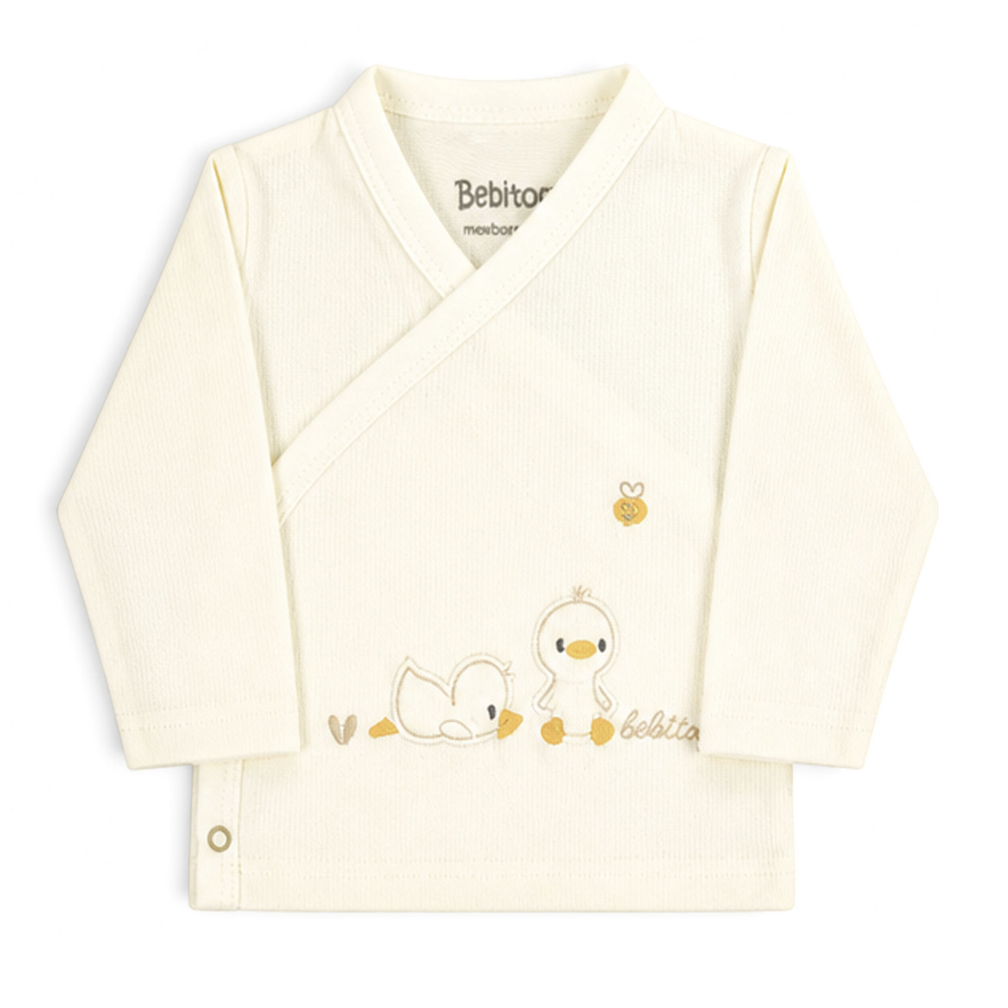 CREAM AND YELLOW DUCK PRINT BABY BOY GIFT SET