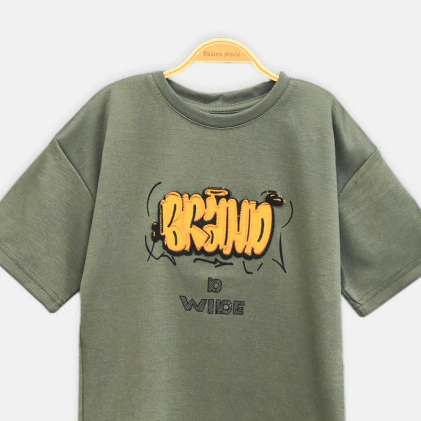 Olive Graphic Street Tee