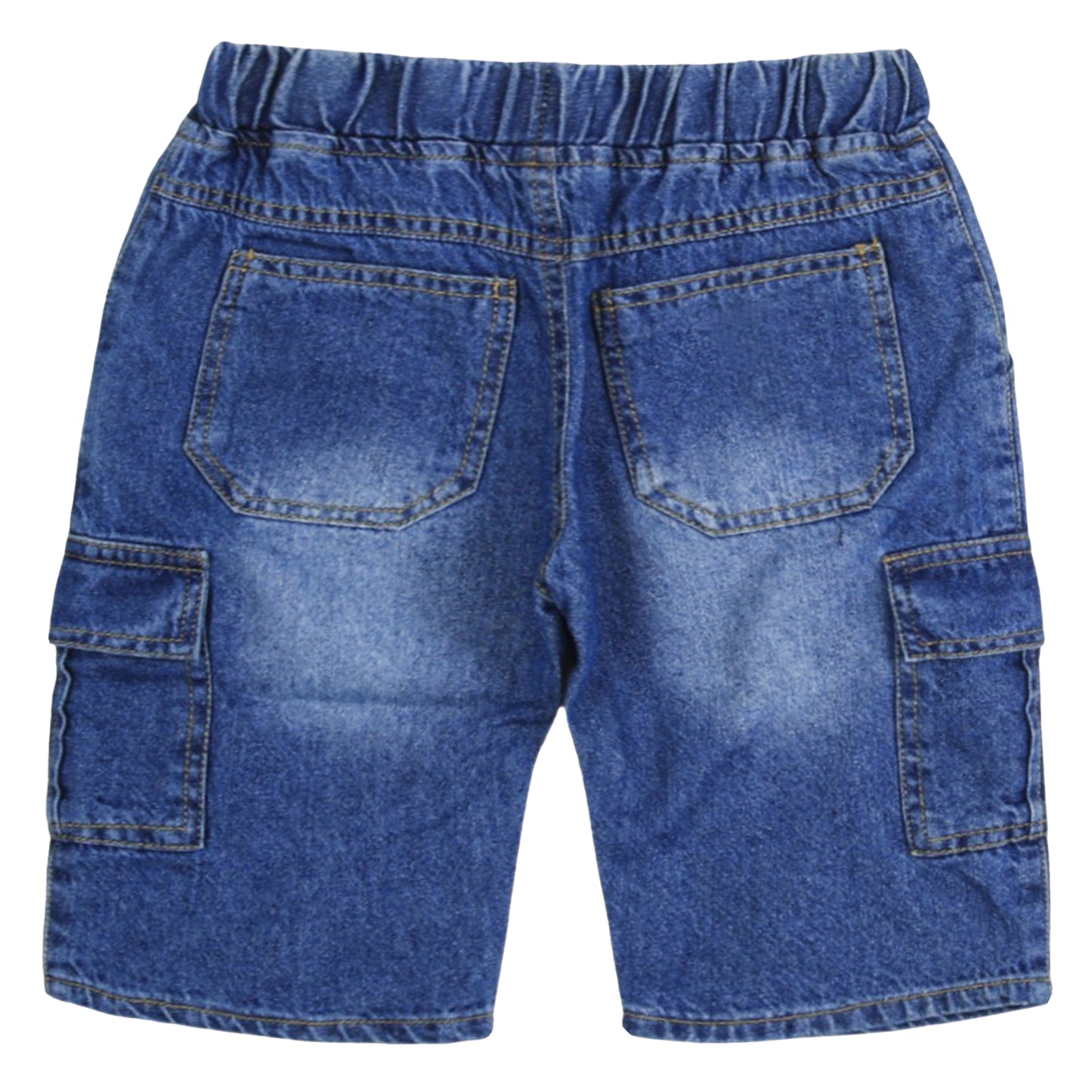 BOY LIGHT WASH CARGO SHORT BERMUDA