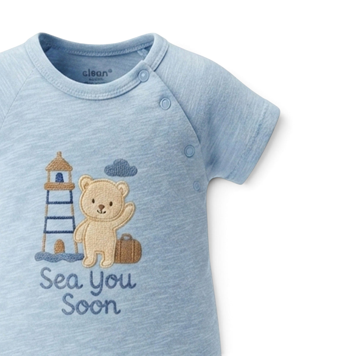 BABY BOY "SEA YOU SOON" ROMPER