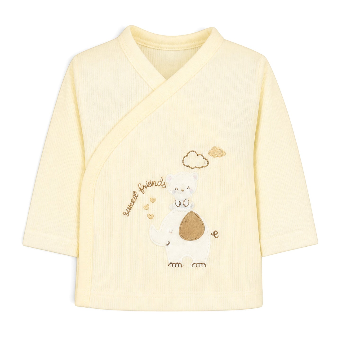 CREAM "SWEET FRIENDS" ELEPHANT BABY BOY GIFT SET