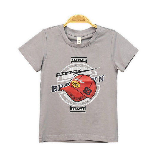 GREY BROOKLYN GRAPHIC TEE