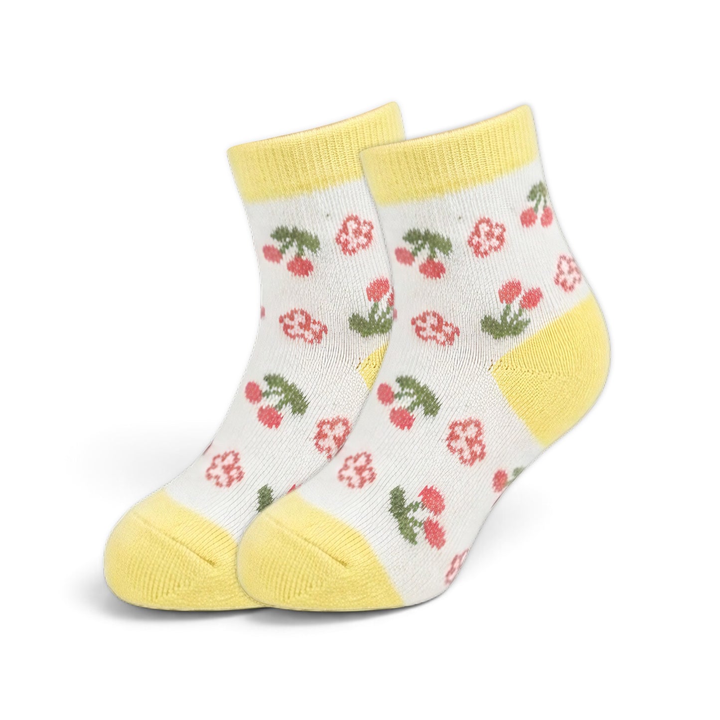 MILLIE & TILLIS FRUIT & STRIPE GIRL SOCKS PK-3