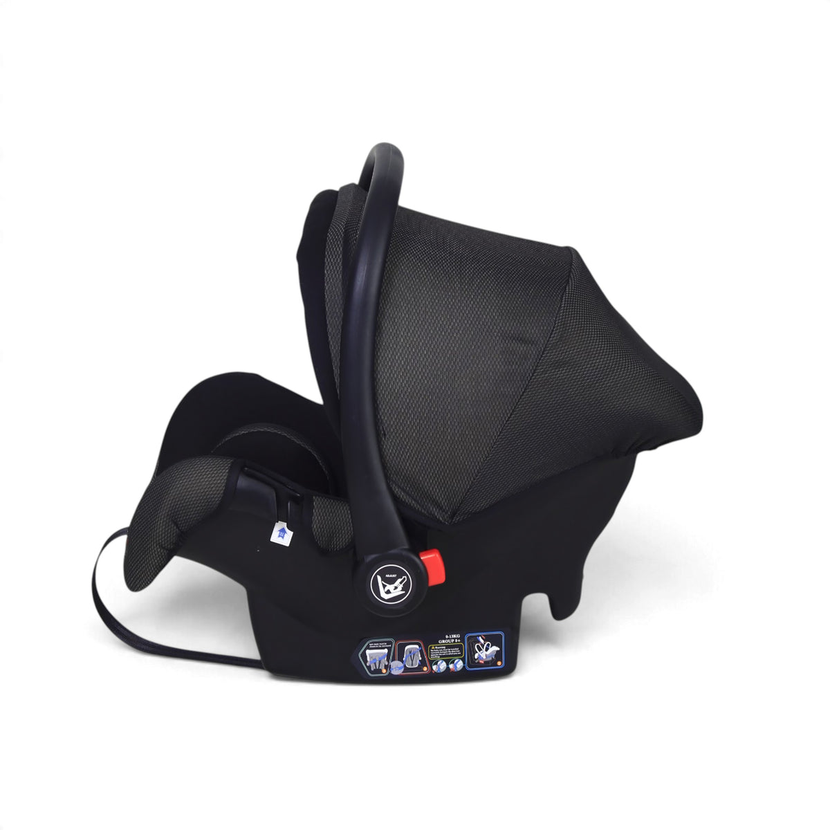 CARRY COT & CAR SEAT-BLACK